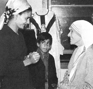 Mutter Teresa mit Cconchita